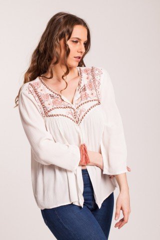 Bluza alba  two in one