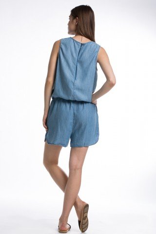 Romper denim bleu