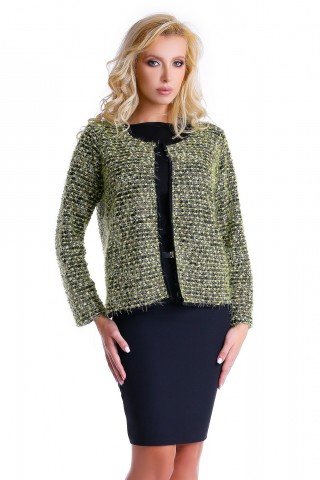 Sacou verde Fluffy