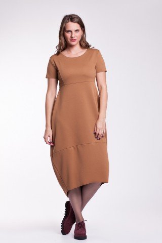 Rochie cappuccino Emilia tip balon