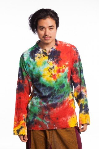 Bluza etnica multicolora tie-dye