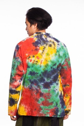 Bluza etnica multicolora tie-dye