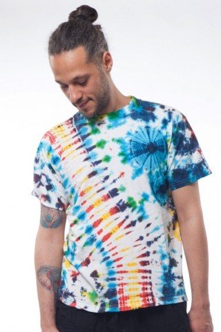 Tricou Tie-Dye curcubeu