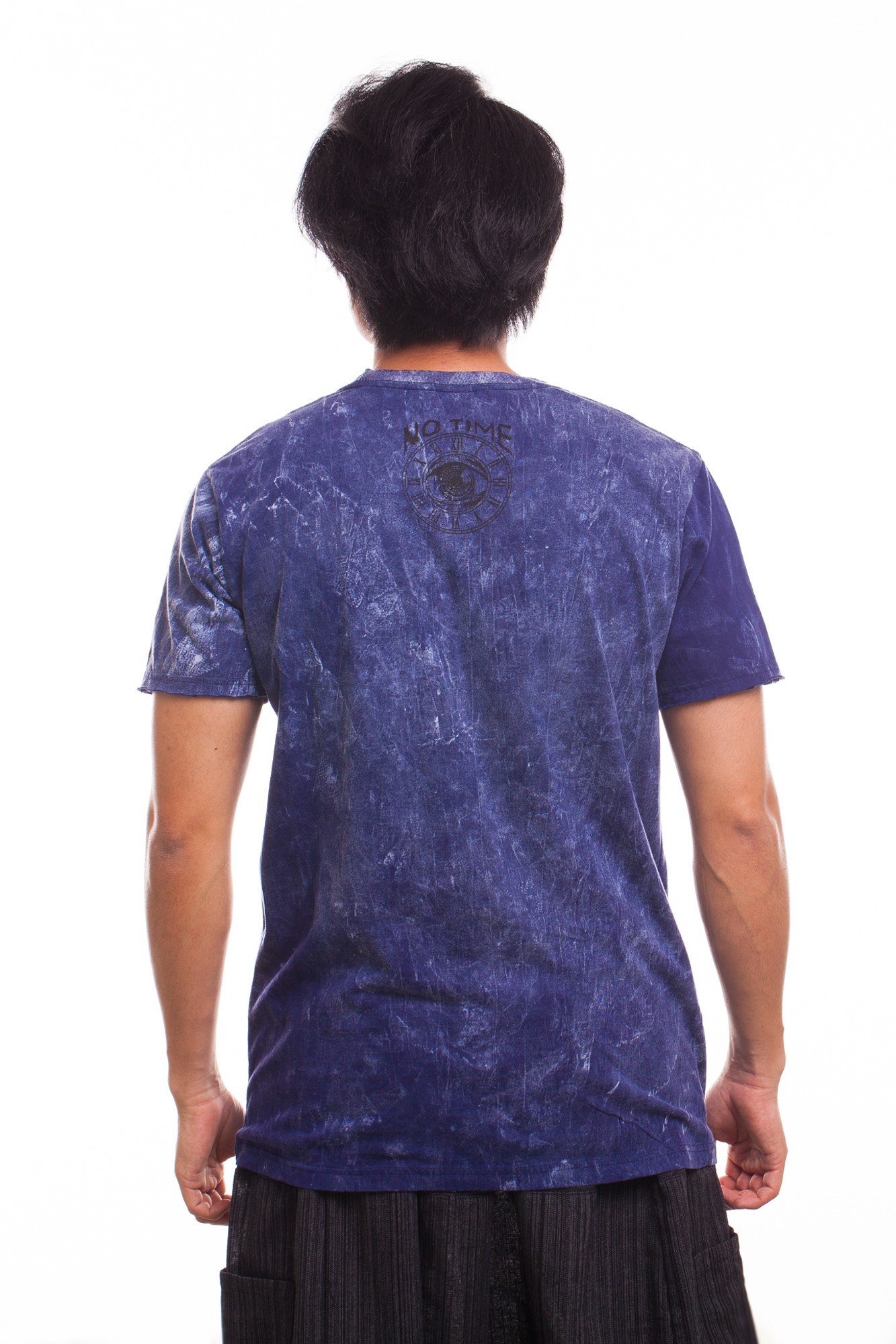 Tricou bleumarin stonewashed imprimeu fantastic