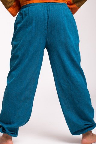 Pantaloni albastru mineral