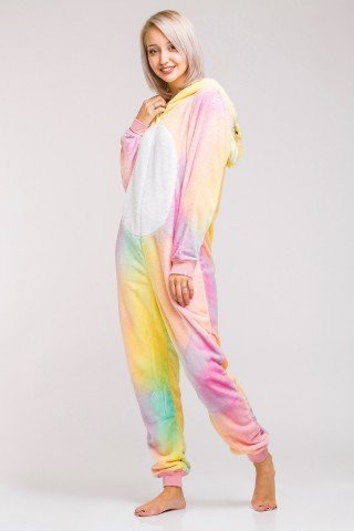 Pijama intreaga kigurumi Unicorn multicolor