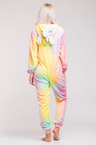 Pijama intreaga kigurumi Unicorn multicolor