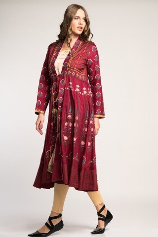 Costum traditional indian elegant cu 3 piese