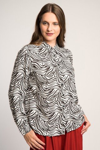 Camasa versatila cu imprimeu zebra
