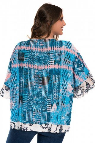 Bluza albastra Dor de Mare fluture