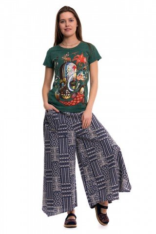 Tricou verde stone wash People Dream