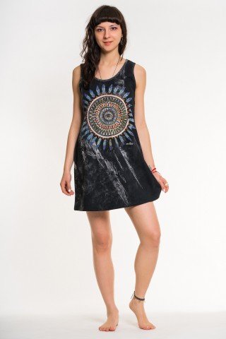 Rochie de plaja neagra Mandala Eye