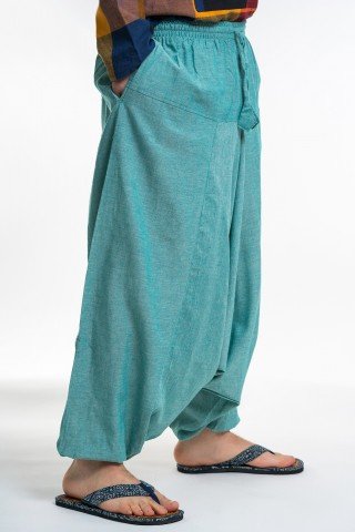 Salvari verde deschis cu siret unisex