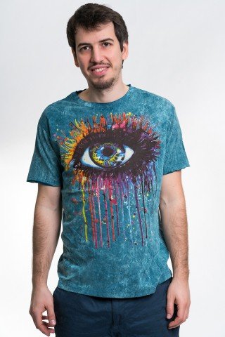 Tricou albastru The Eye