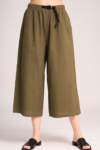 Pantaloni  verde kaki 3/4 din in