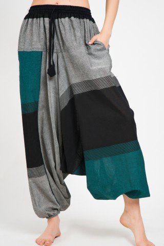 Salvari unisex turcoaz, negru si gri