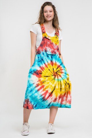 Rochie tip sarafan tye dye rainbow