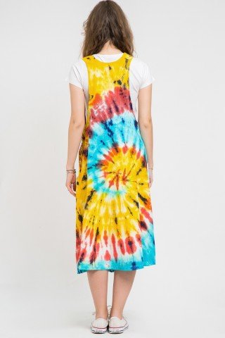 Rochie tip sarafan tye dye rainbow