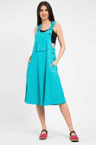 Rochie tip sarafan bleu ciel