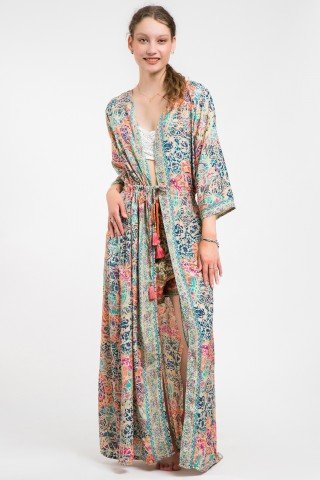 Caftan lung multicolor Cool  Summer