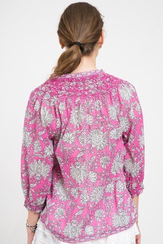 Bluza din bumbac cu imprimeu floral