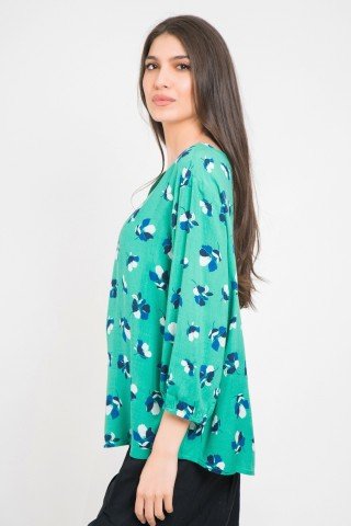 Bluza cu anchior si imprimeu floral