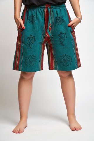 Pantaloni scurti multicolori cu print