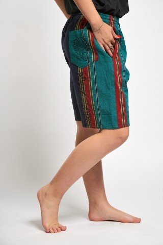 Pantaloni scurti multicolori cu print