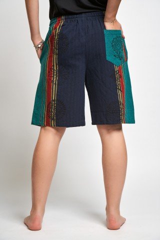 Pantaloni scurti multicolori cu print