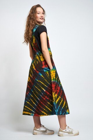 Sarafan negru tye dye sunshine