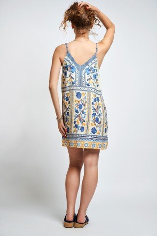 Rochie din bumbac cu imprimeu Summer