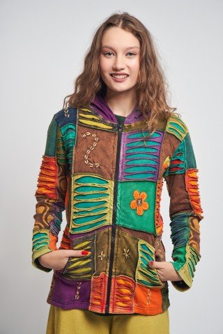 Jacheta multicolora patch Vika 2
