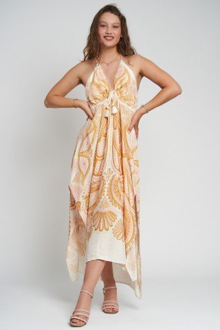 Rochie asimetrica spate decupat