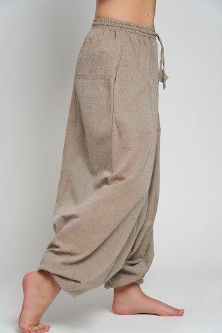 Salvari unisex bej deschis din bumbac
