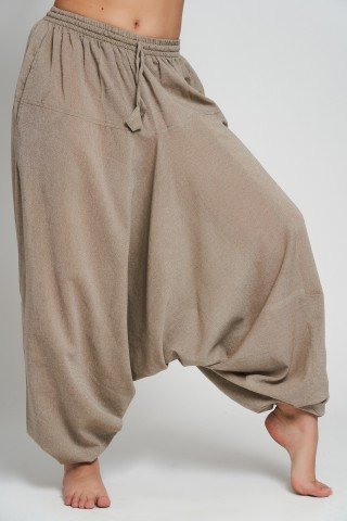 Salvari unisex bej deschis din bumbac