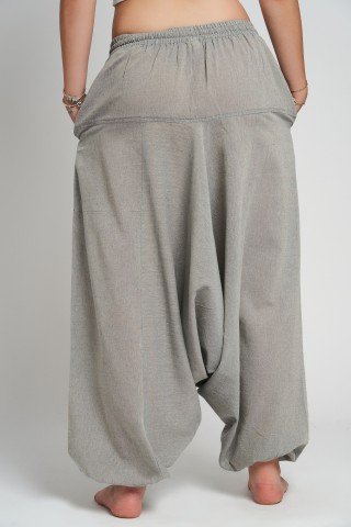Salvari unisex gri din bumbac