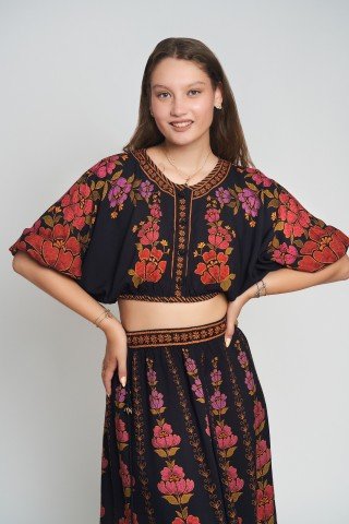 Bluza top cu imprimeu floral Marry