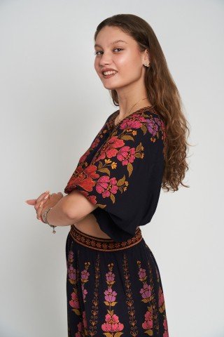 Bluza top cu imprimeu floral Marry