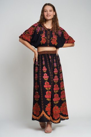 Bluza top cu imprimeu floral Marry