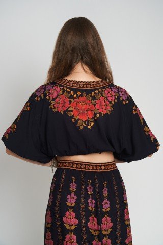 Bluza top cu imprimeu floral Marry