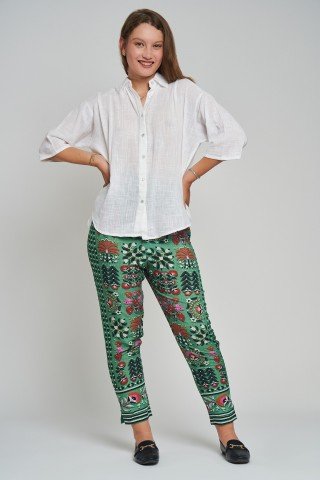 Pantaloni cu imprimeu floral Urban Wild