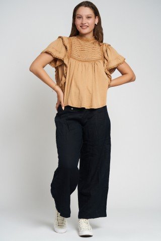 Bluza cu volane si dantela Desert Sun