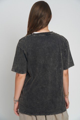 Tricou bumbac cu print Mandala