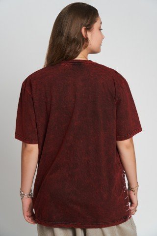 Tricou bumbac cu print Tree of Life