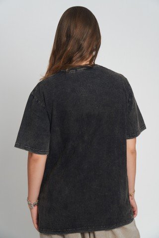 Tricou bumbac cu print Prayer Flags