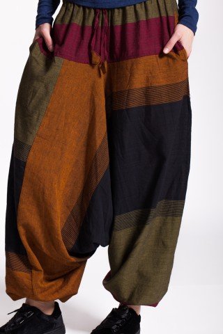 Salvari unisex in carouri maro