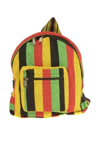 Rucsac mic din bumbac galben-negru - Rasta