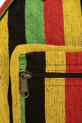 Rucsac mic din bumbac galben-negru - Rasta