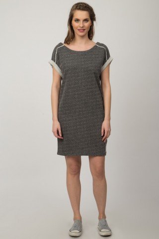 Rochie gri scurta Lino