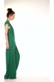 Rochie verde eleganta Rania accesorizata